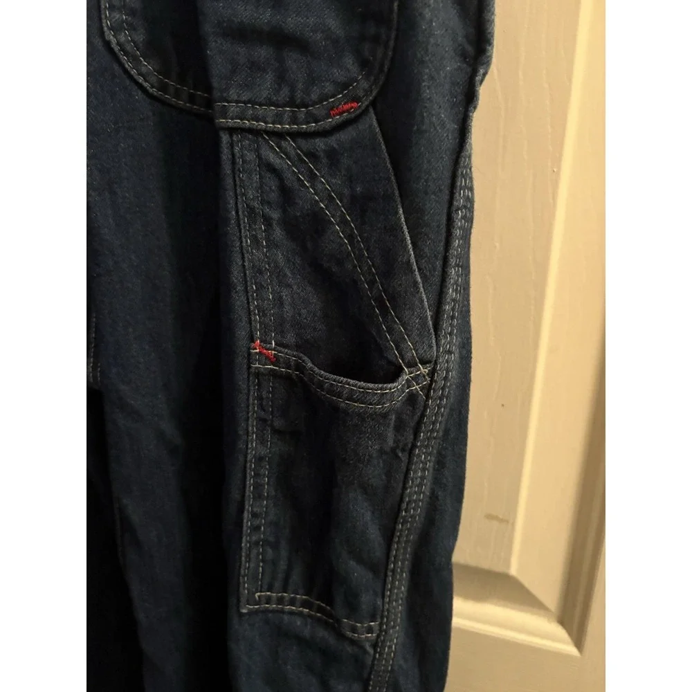 VTG Montgomery Ward Overalls Mens Blue Denim Workwear Painter Farmer Small